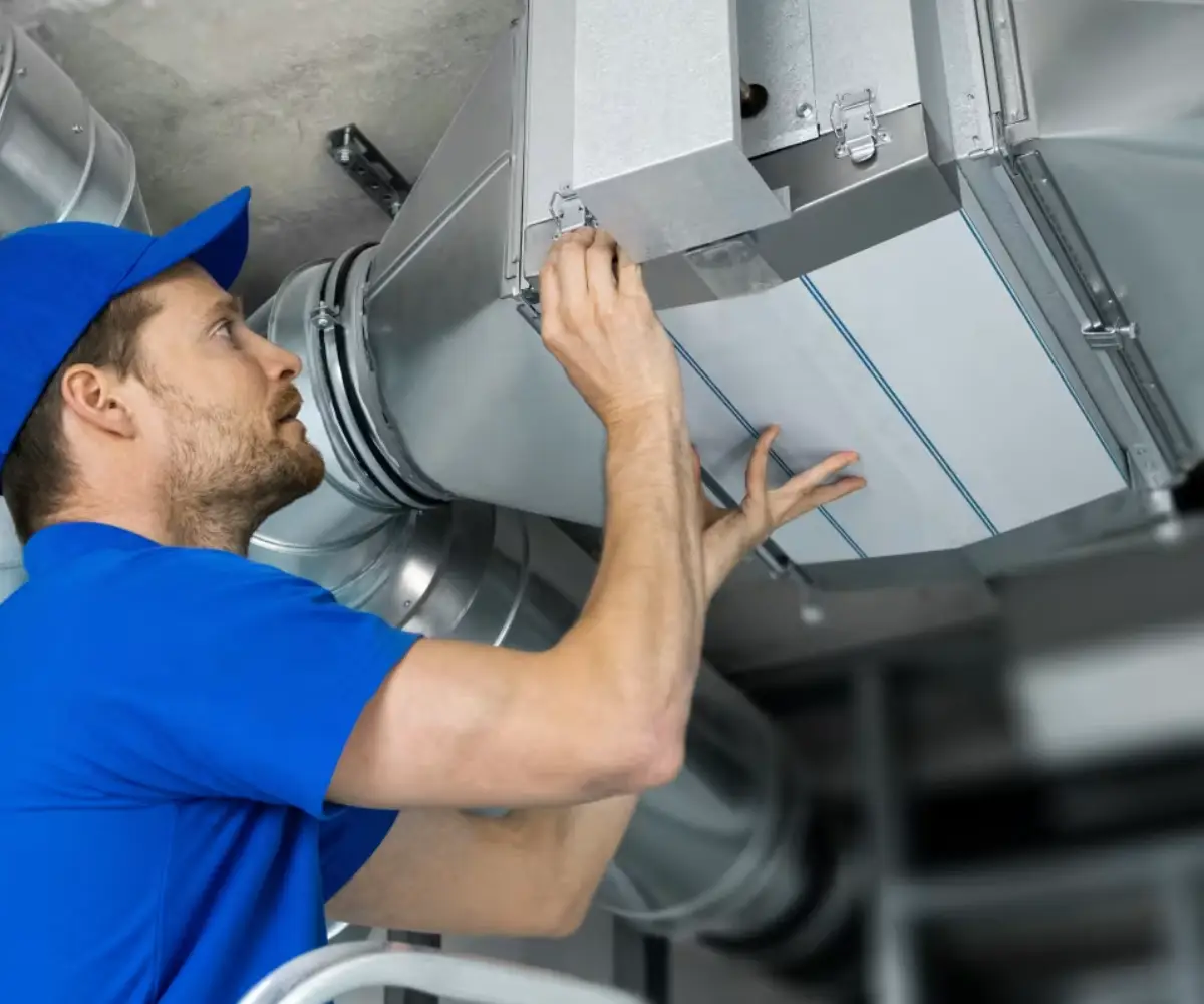 Air Purifier Service Man at Work - Meccom Air